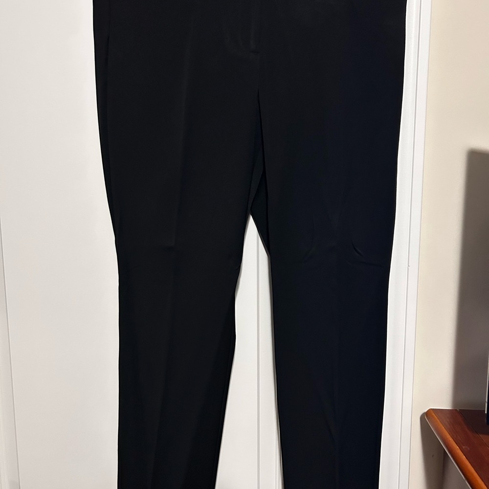 Avenue Classic Black Straight Leg Pants
